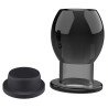 FUKR Plug Tunnel avec bouchon Hollow Stop Noir